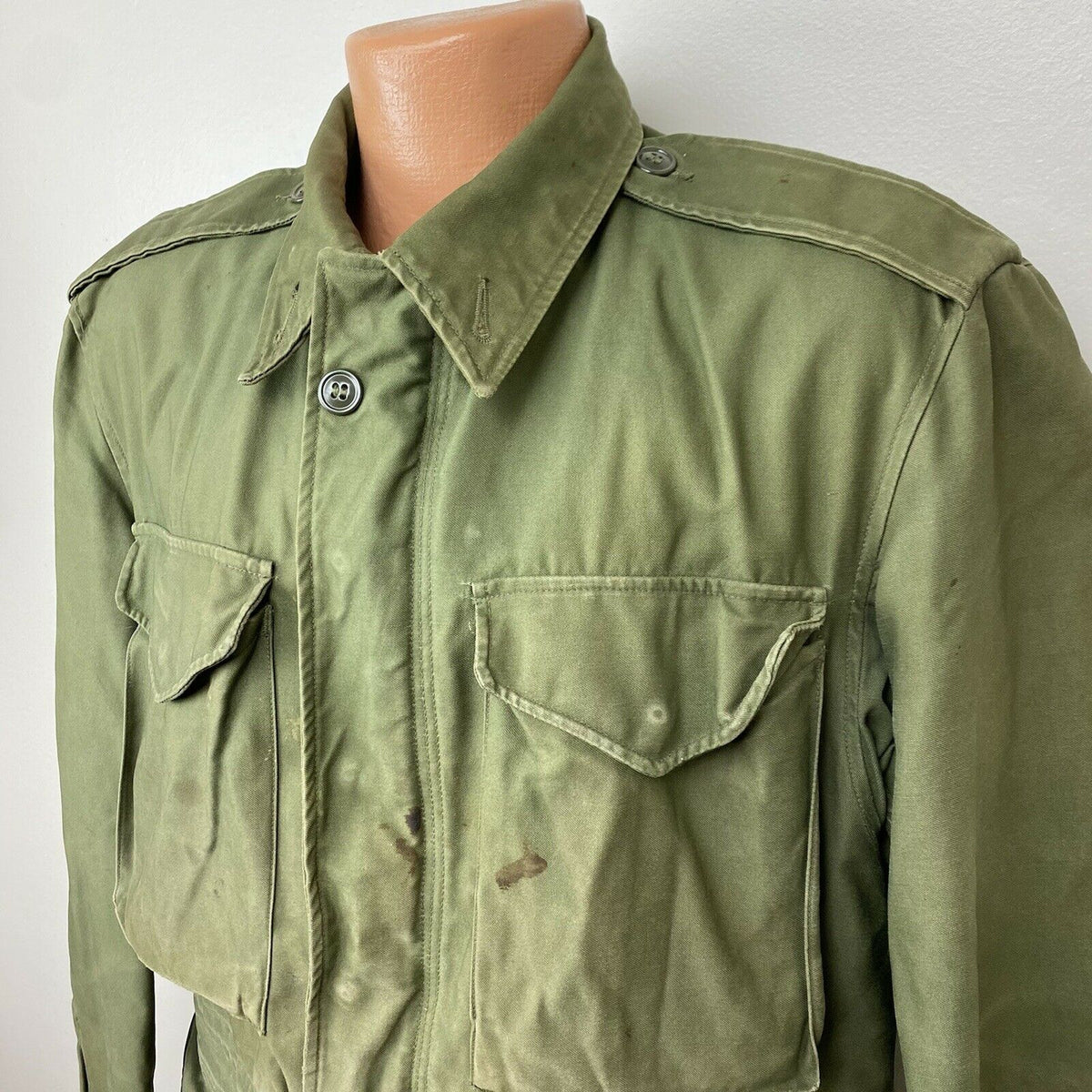 1950s/60s M-1951 OG107 US Military Field Jacket, Size Small