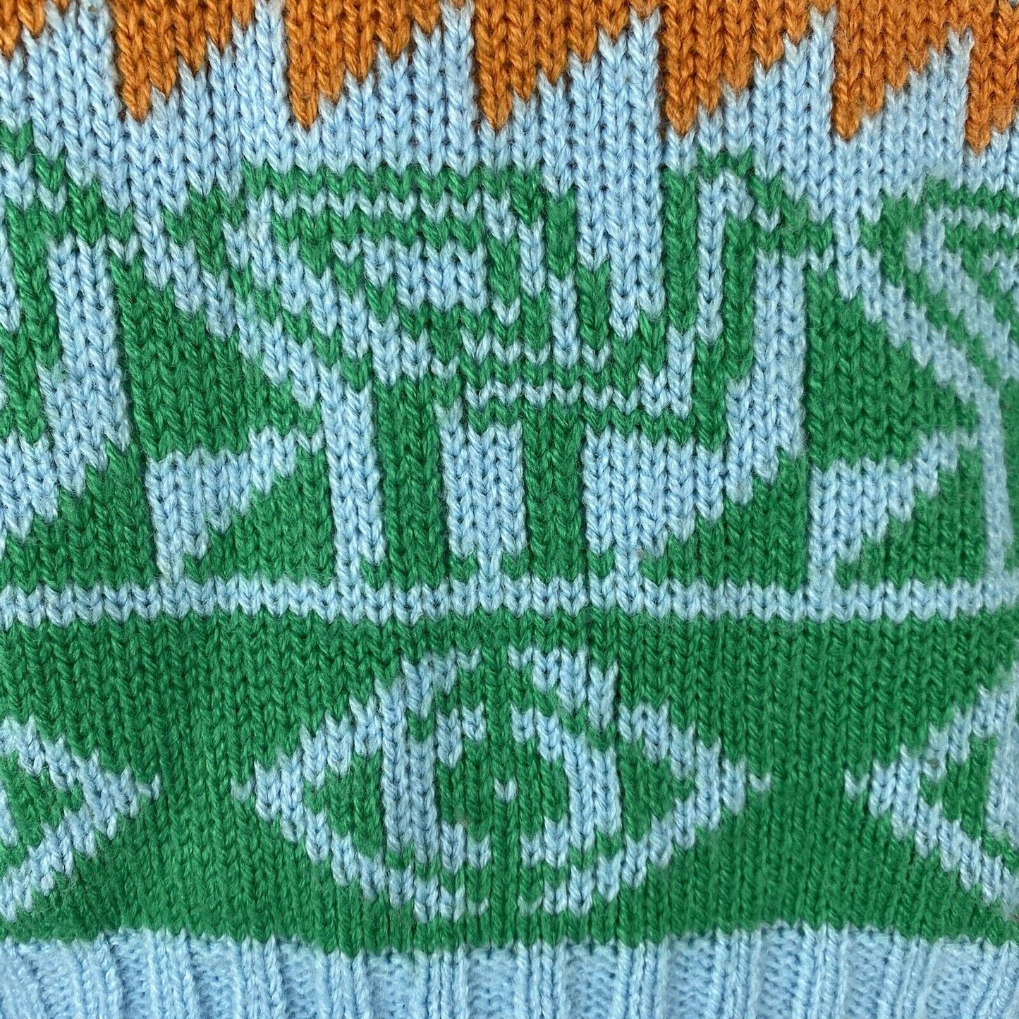 1970s Hieroglyph Inspired Sweater Vest, Size XS/S, Novelty Knit, Shawl Collar