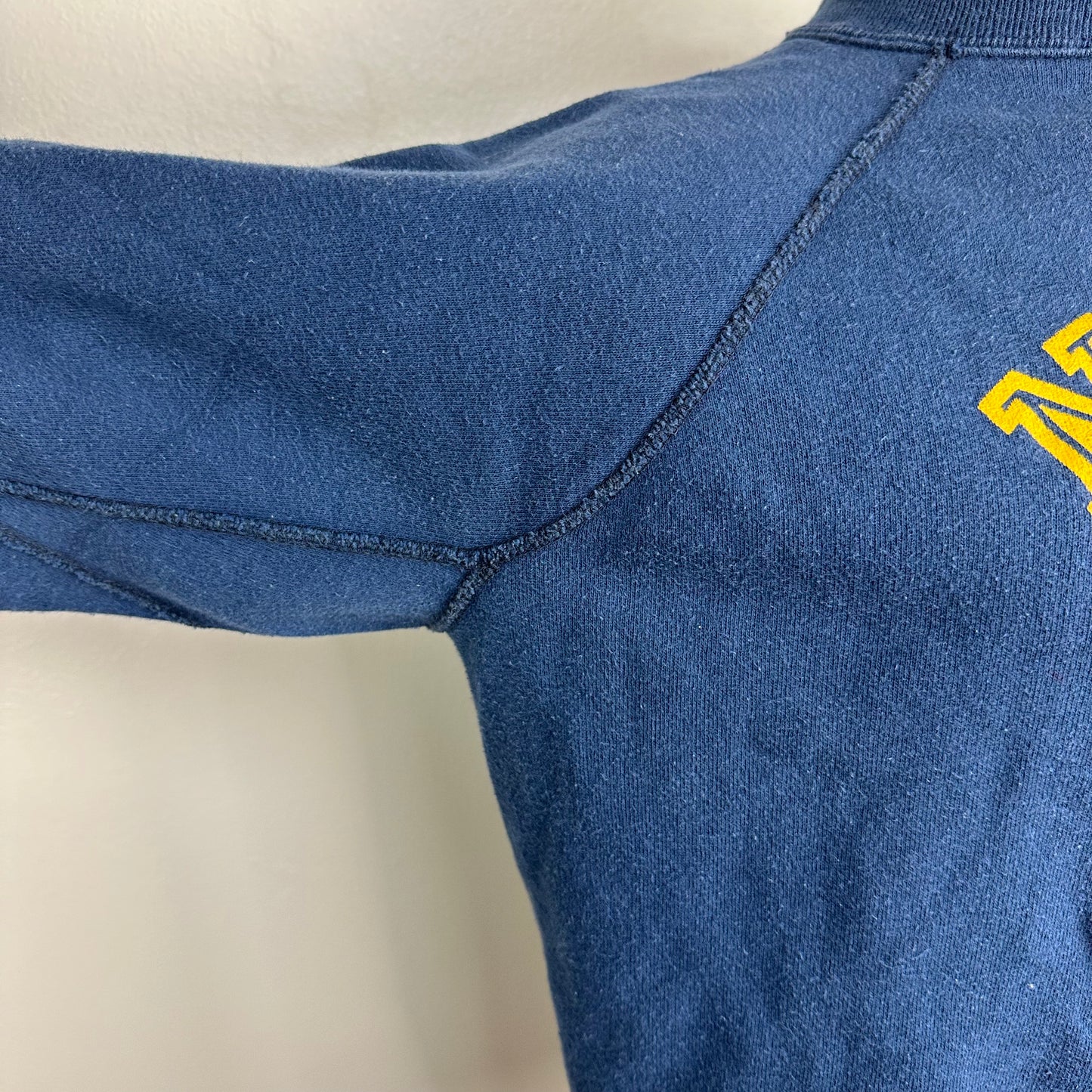 1960s US Navy Sweatshirt, Champion Size Large, Underarm Gussets