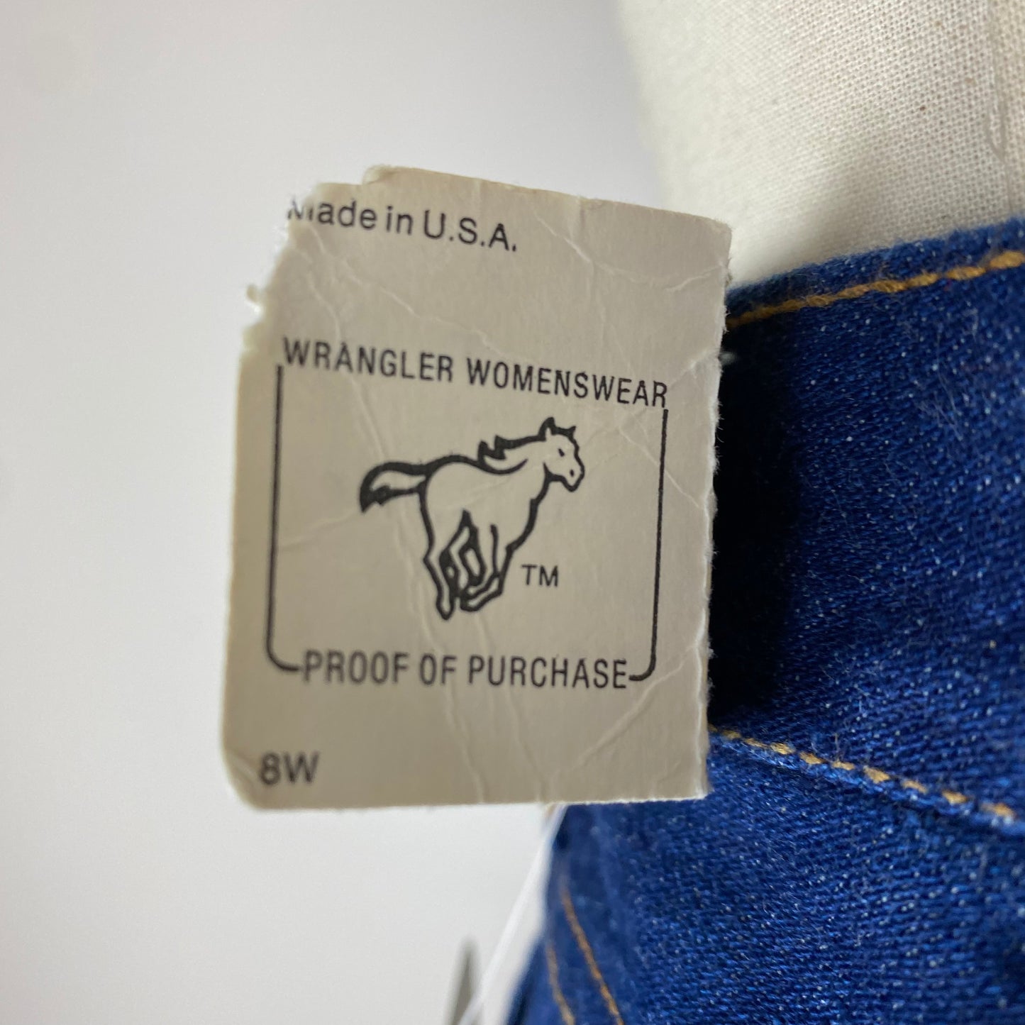1970s NWT Wranglers Juniors Jeans Cut Offs, Size Small, 26" Waist, Embroidered Pockets