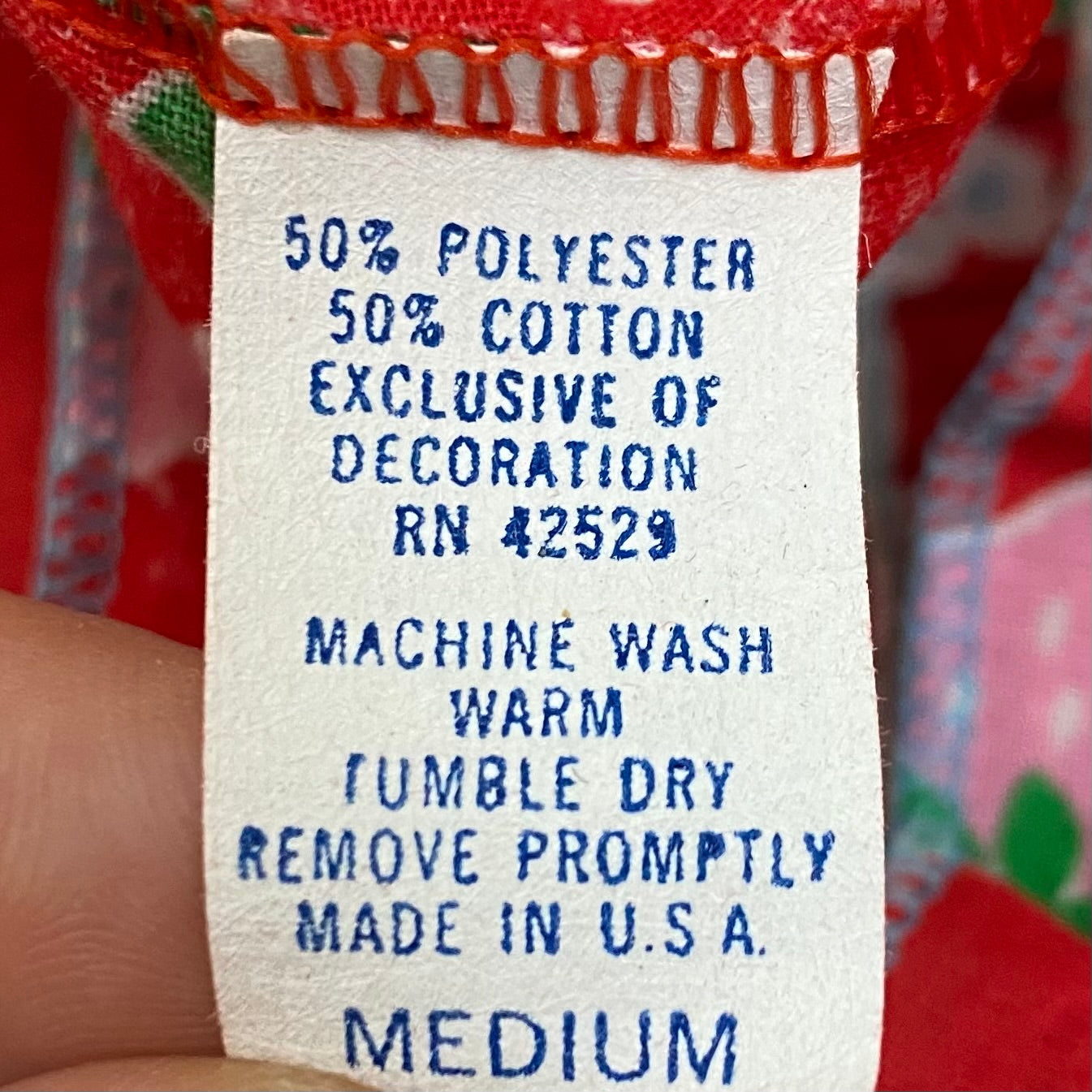 1980s Strawberry Sundress, Size Medium