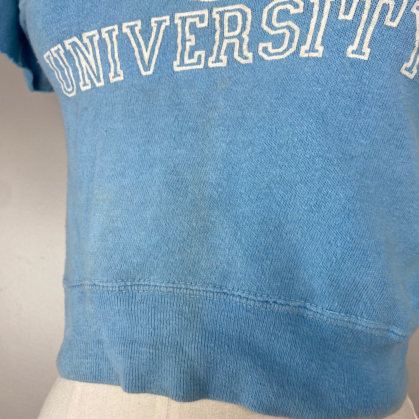 1970s Memphis State Sweatshirt, Kids size 8-10/Adult Size XS, Distressed