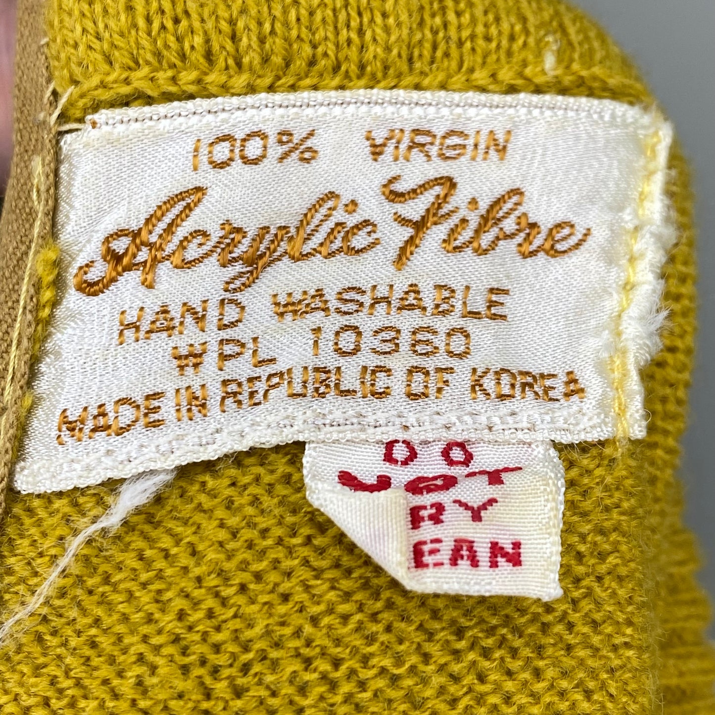 1970s Mustard Turtleneck Sweater, Back Zip, Size Small-Medium