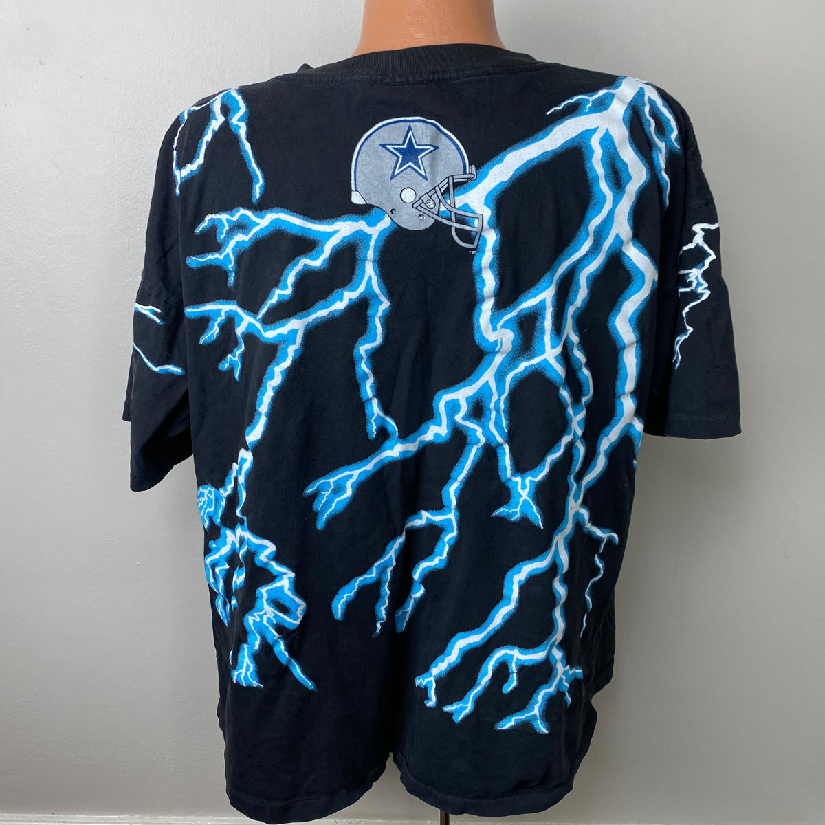 1990s Dallas Cowboys Lightning All Over Print T-Shirt, Salem Sportswea –  Proveaux Vintage