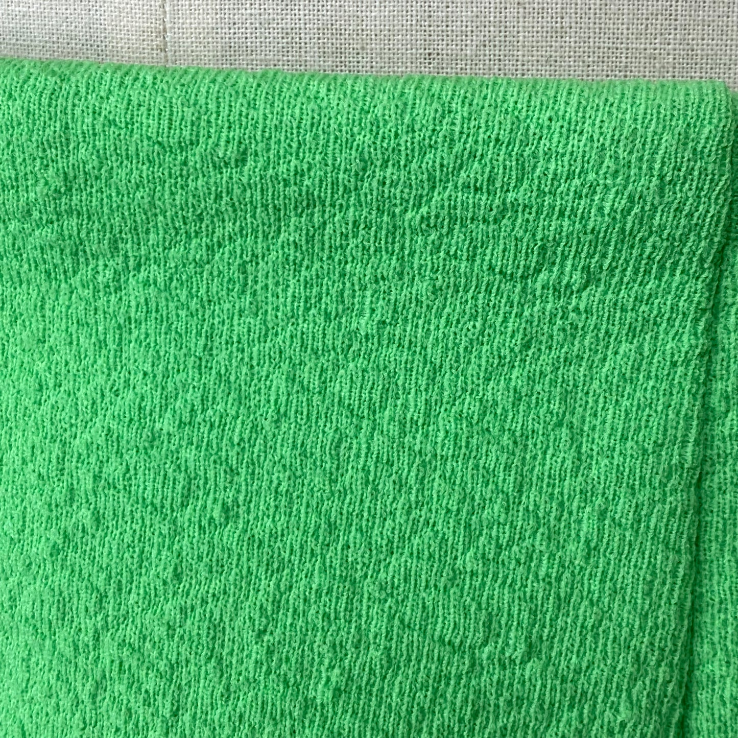1970s Bright Green Shorts, Size XS/S, 24.5" Waist, Textured Double Knit Hot Pants