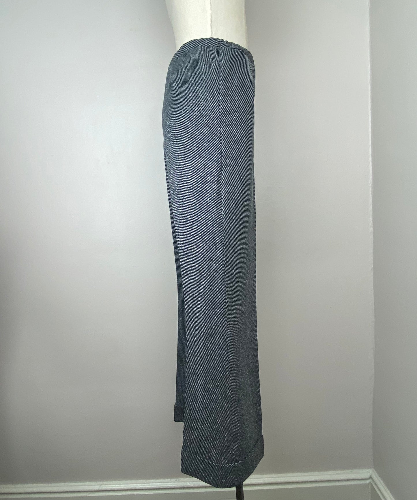 1970s Lurex Leisure Suit, Tucker Knits, Black and Silver Plaid Shirt Jacket and Diagonal Stripe Flare Leg Pants