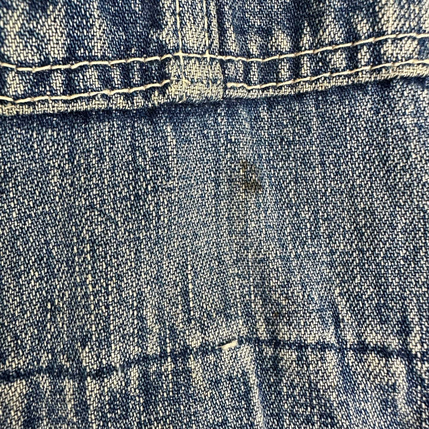 1960s Duck Head Denim Overalls, Size Medium, Distressed Workwear