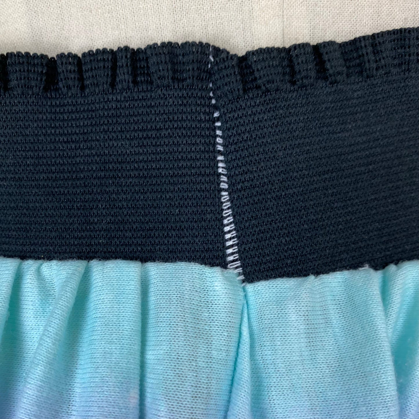 Handmade Knit Maxi Skirt, Size M/L, Novelty Border Print