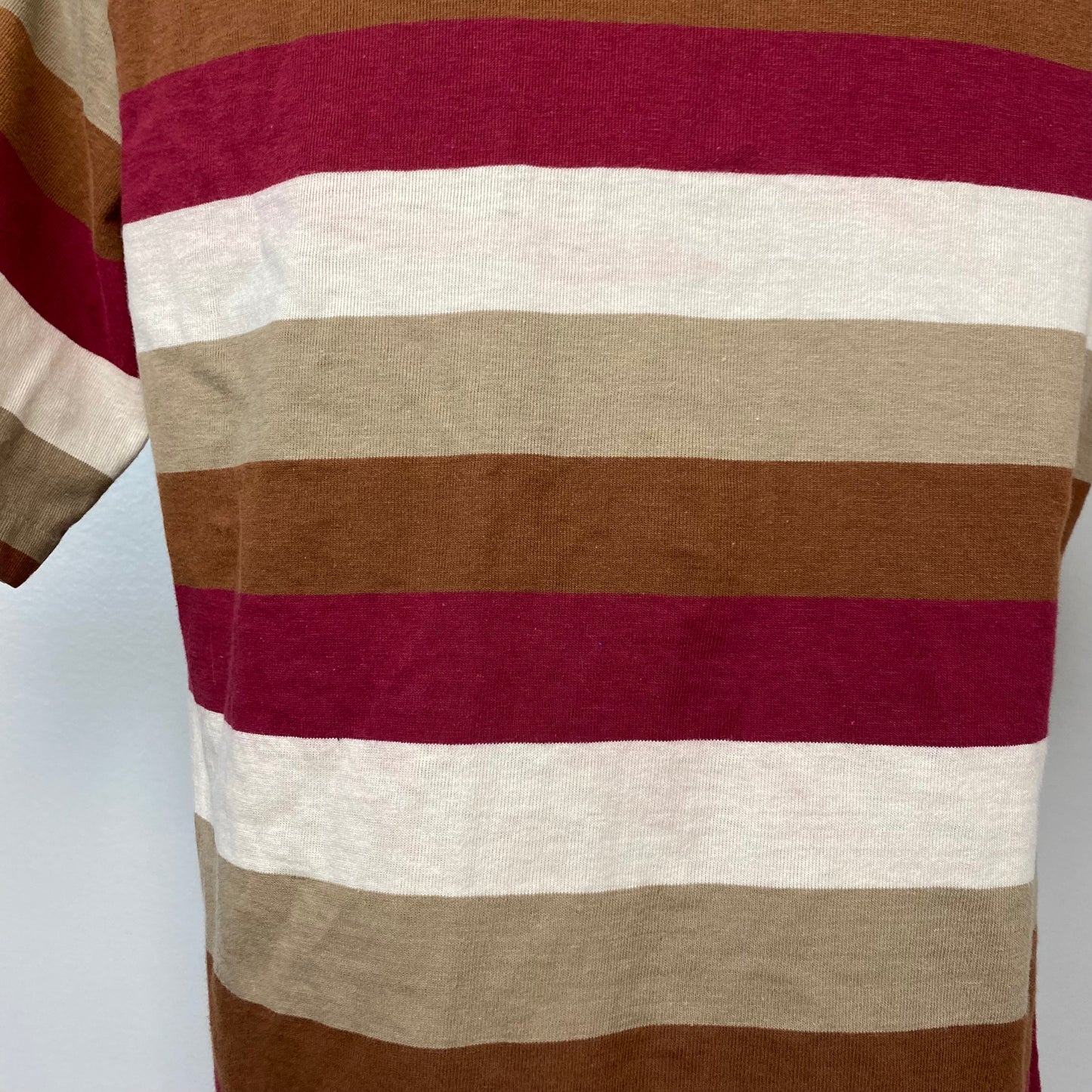 1970s Hang Ten Striped Polo Shirt, Size Medium
