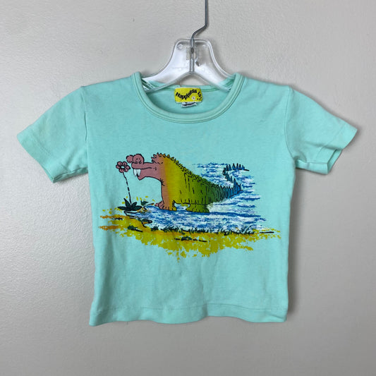 1970s Psychedelic Dragon T-Shirt, Happiness is, Kids Size 4/5
