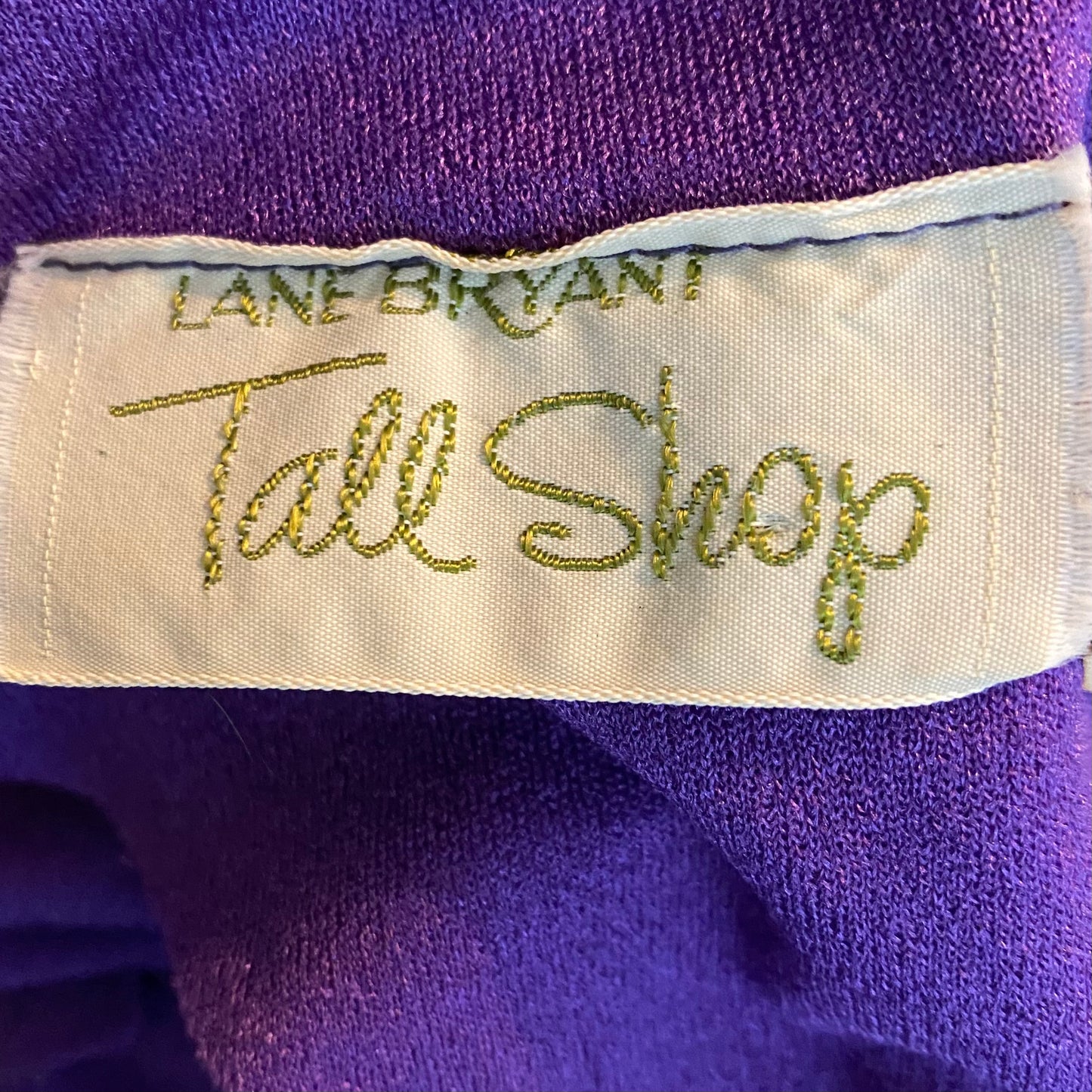 1970s Purple Maxi Dress, Lane Bryant Tall Shop, Size M/L, Long Sleeves