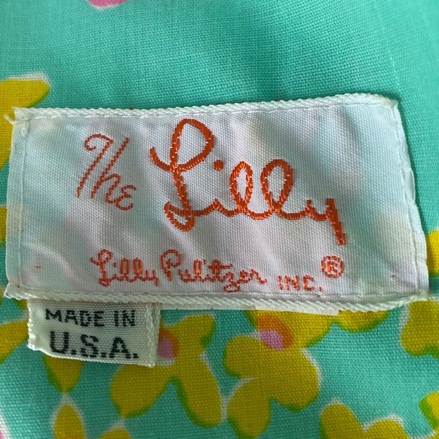 1970s/80s Lilly Pulitzer Midi Dress, The Lilly, Size S/M, Green and Pink Floral