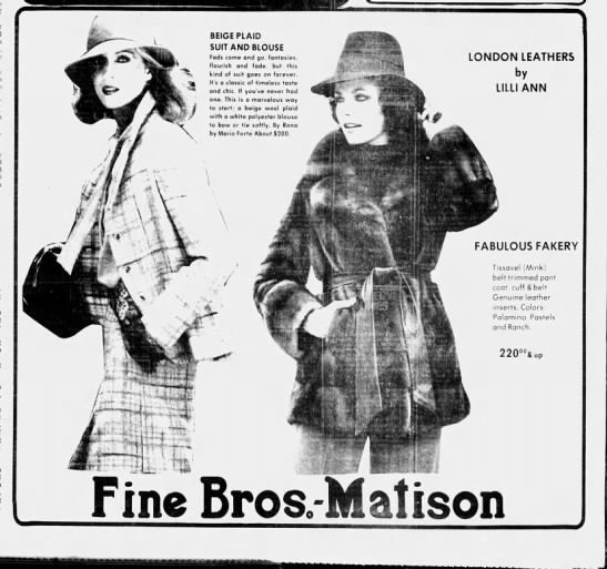 1970s Brown Faux Fur and Leather Coat, London Leathers by Lilli Ann Size Small