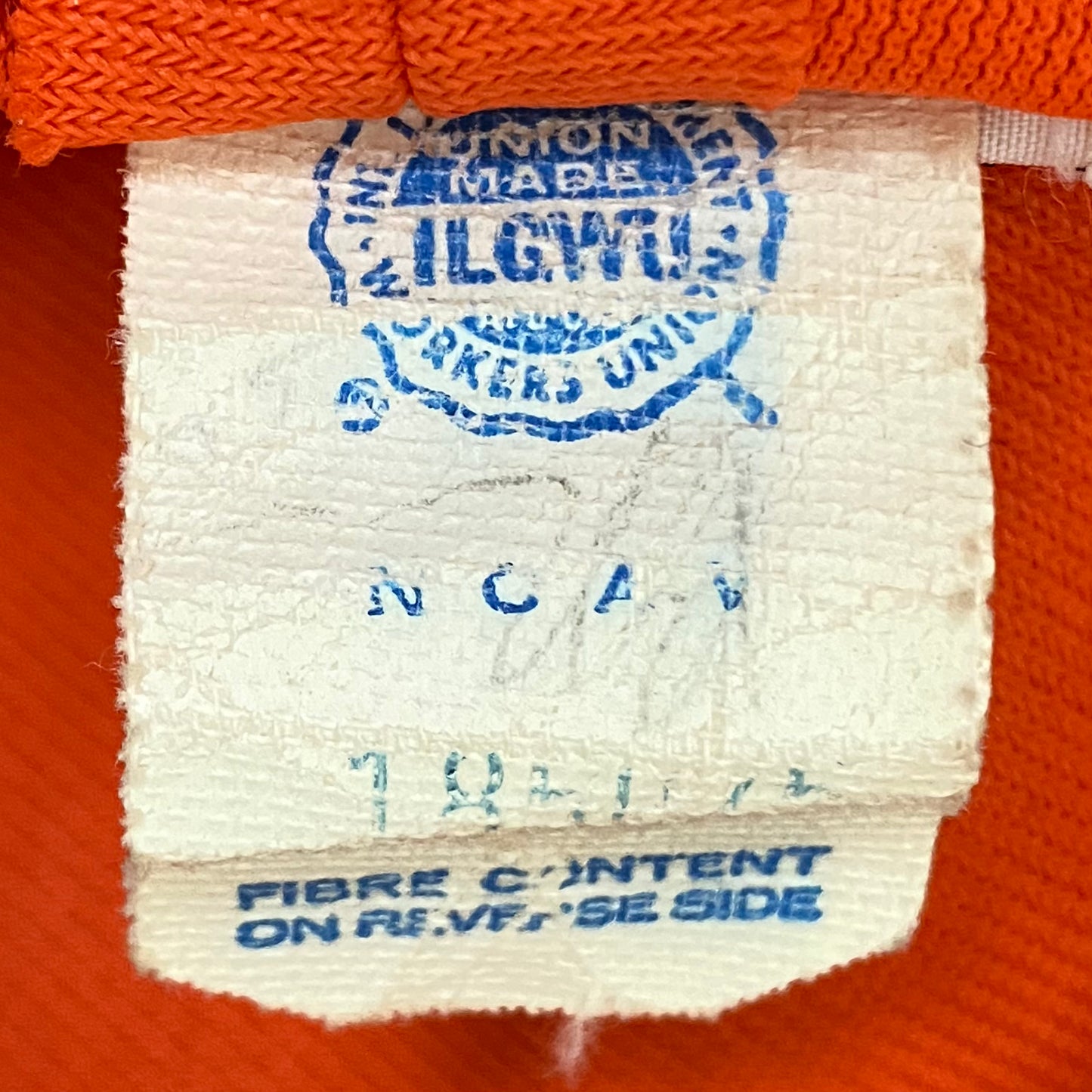 1960s/70s Orange High Rise Bell Bottom Pants, Country Set, Size XXS
