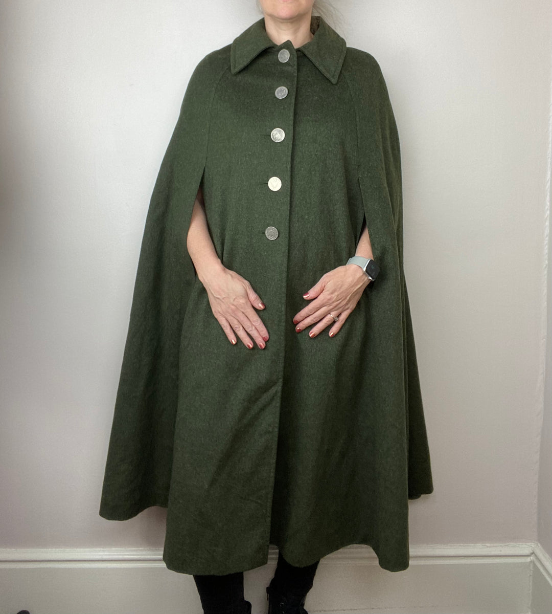 Field cape loden, green - shop online, Women