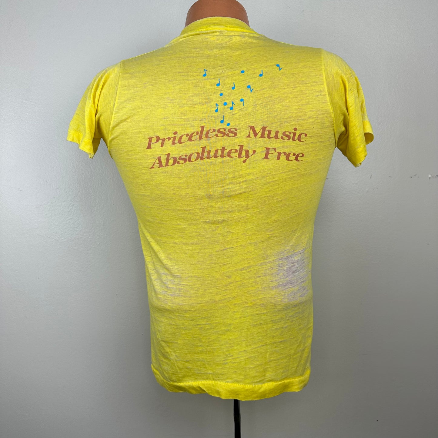 1984 New York Philharmonic Parks Concerts T-Shirt, XS, Priceless Music Absolutely Free