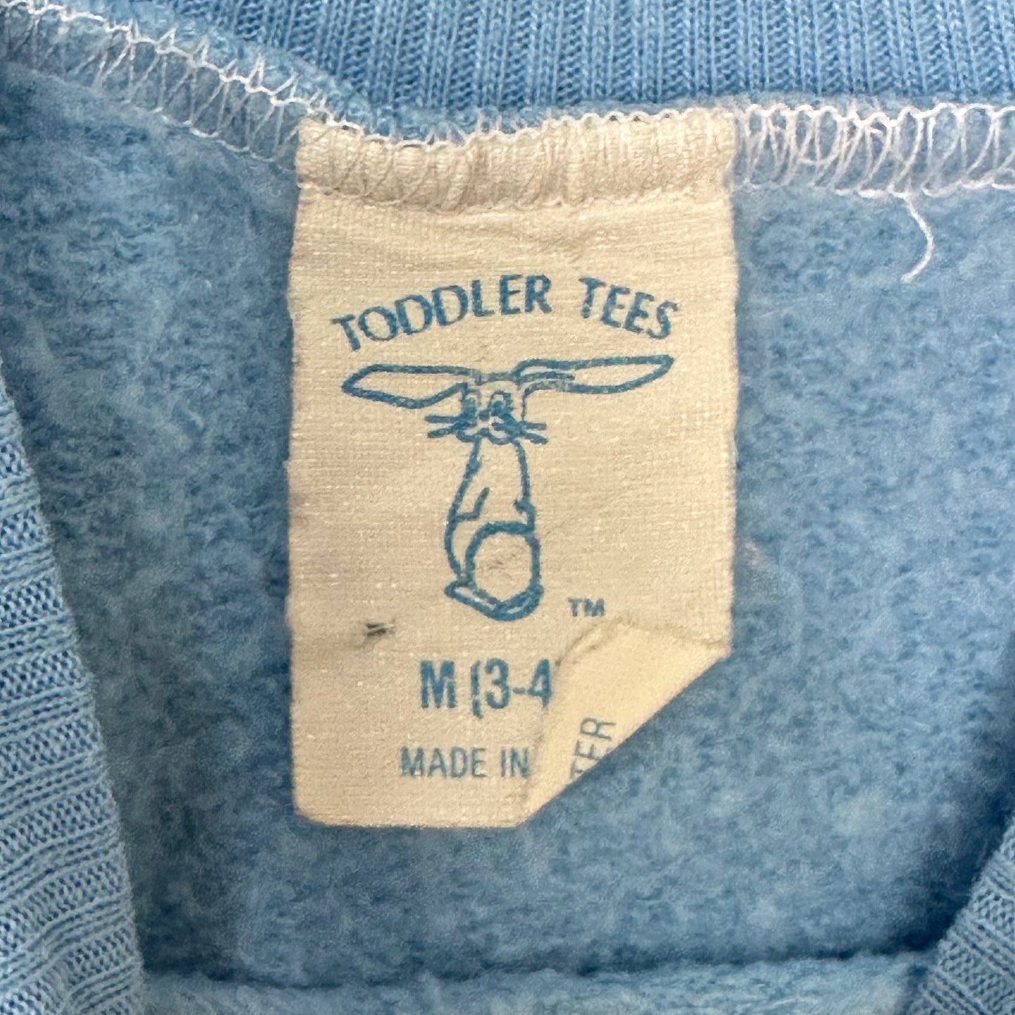 1970s Mouse Glitter Transfer Sweatshirt, Toddler Tees Size 3/4, Carol Wynne, Roach