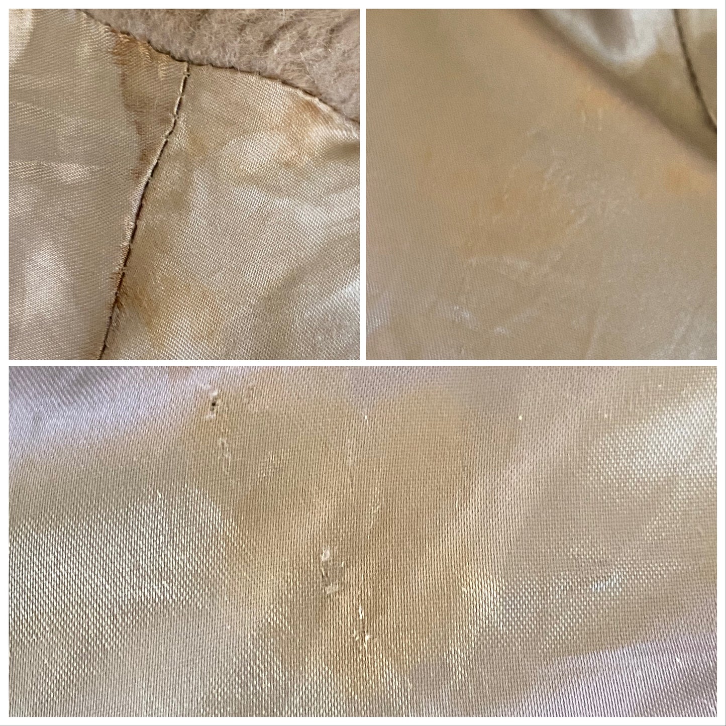 1960s Tan Faux Fur Coat, Fashioned in Tudor City, Malden, Size Medium-Large