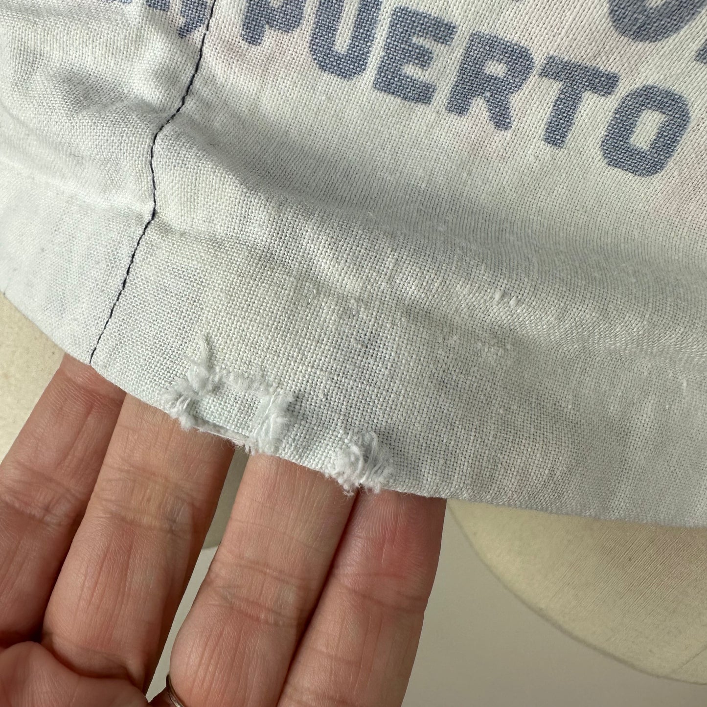 1960s/70s Flour Sack Shirt, Size XS/S, Buccaneer Puerto Rico, Pirates