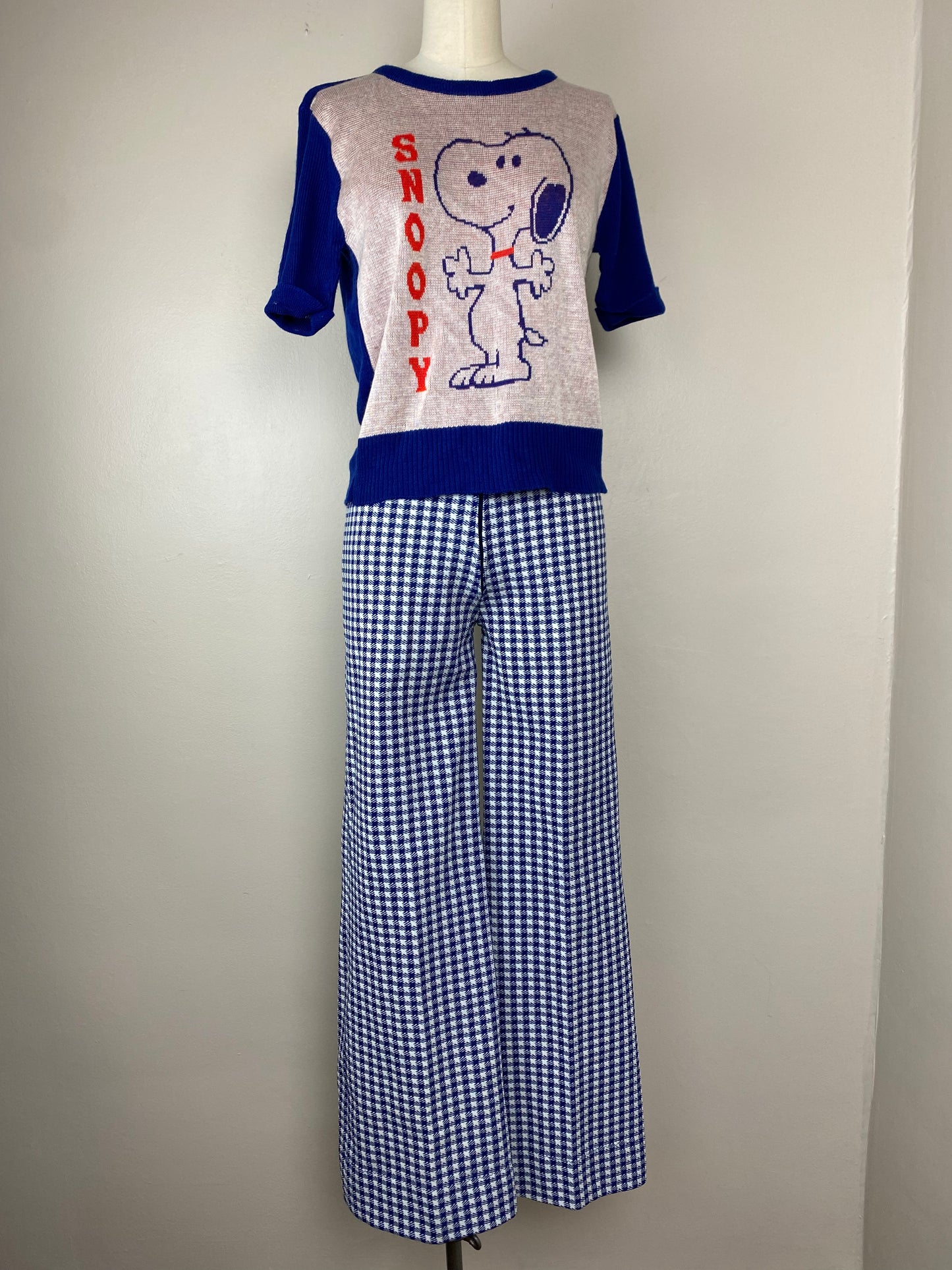 1970s Snoopy Sweater, Good Sports May Knit, Size S/M
