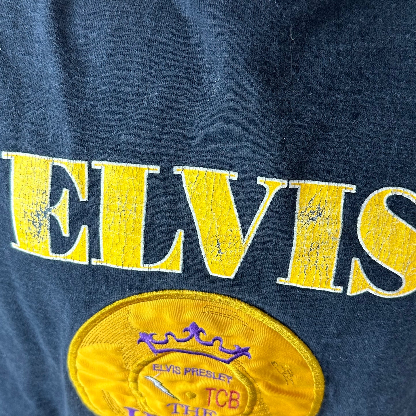 1990s Elvis Presley Sweatshirt, Size XL, The King, TCB