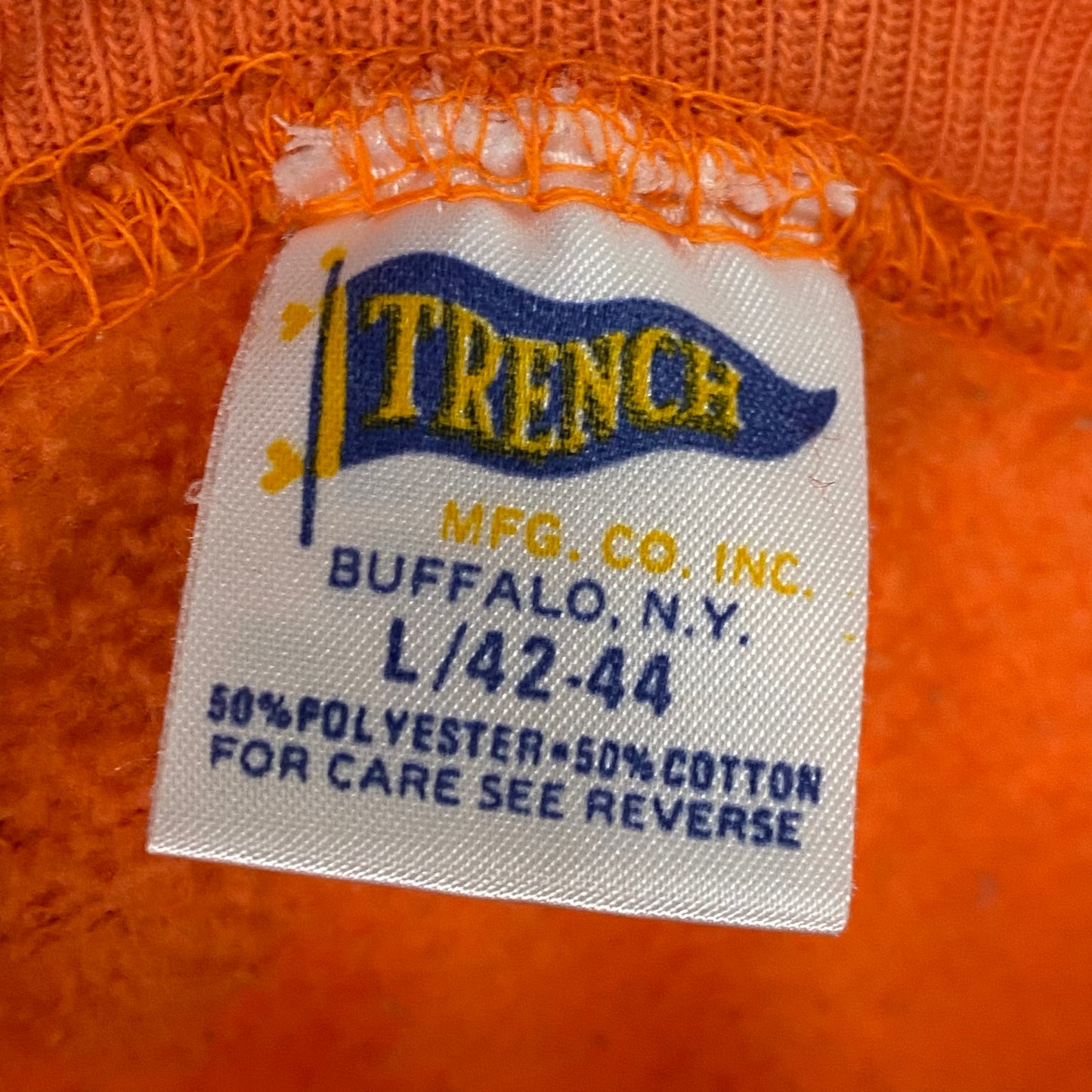 1980s Denver Broncos Sweatshirt, Trench Size Large, Super Bowl XXII 1988