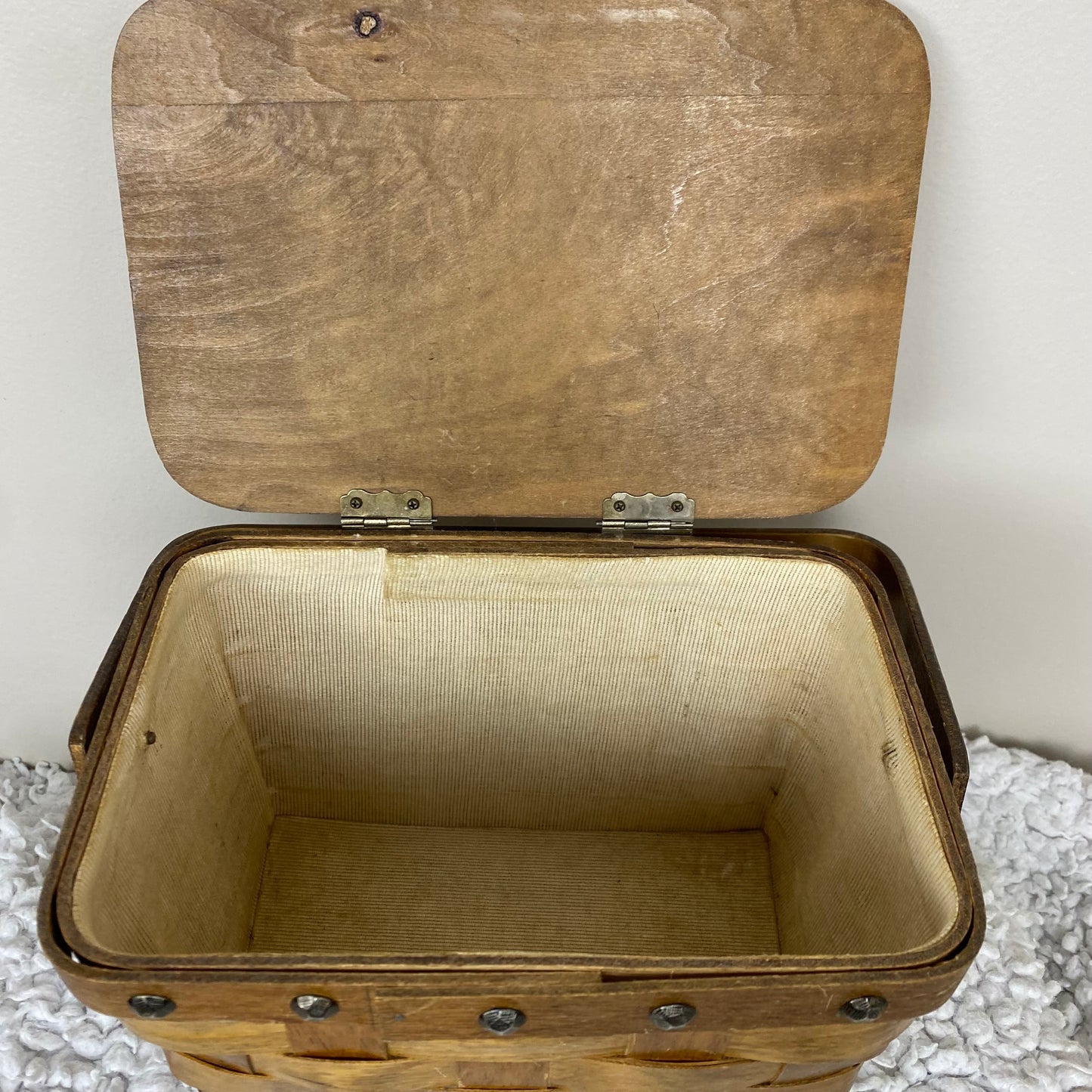 1960s Gary Gail Wooden Basket Purse, Money Tree