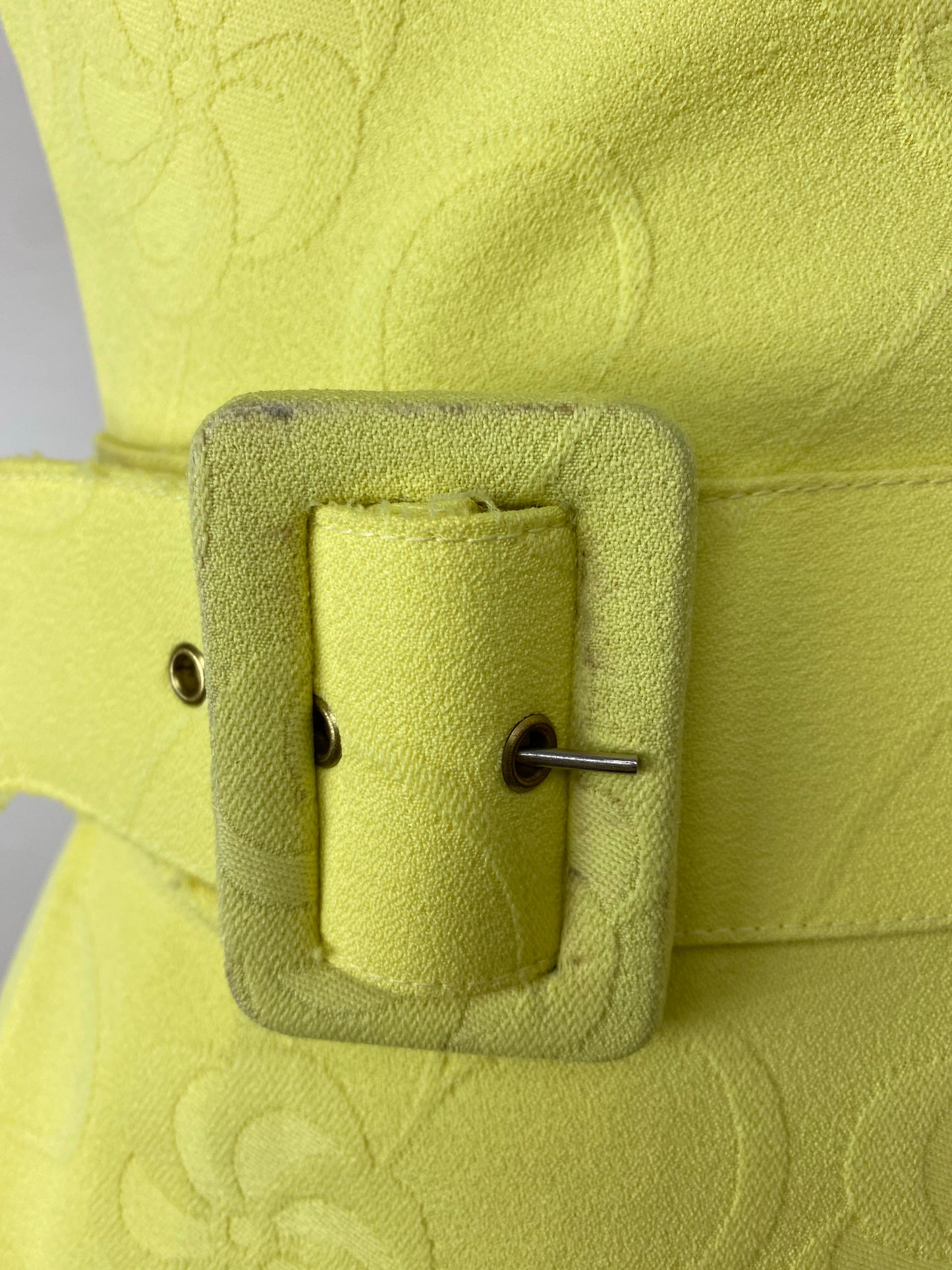 1970s Bright Yellow Dress, Size S/M