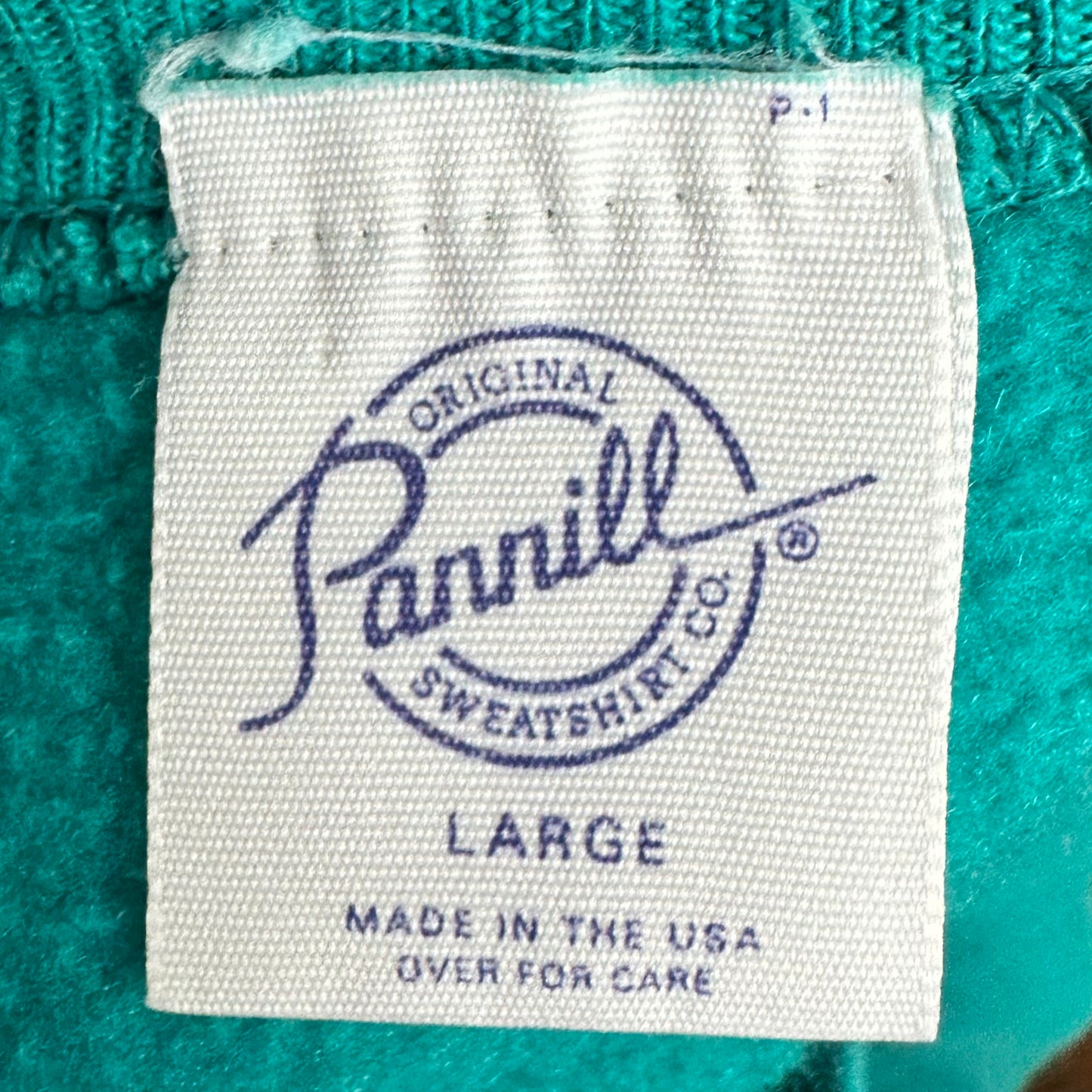 1980s Teal Blank Sweatshirt Tunic, Pannill Size Large