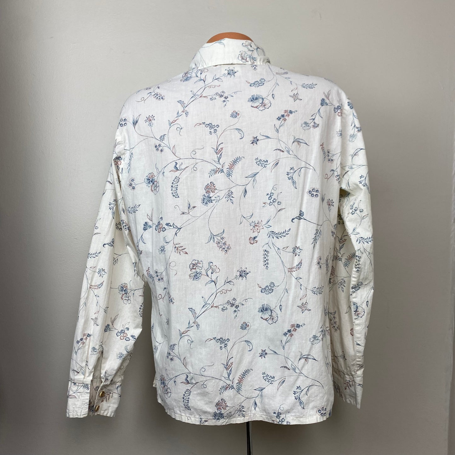 1960s/70s Floral Pull Over Shirt, Alfie California, Size Large, Hippie
