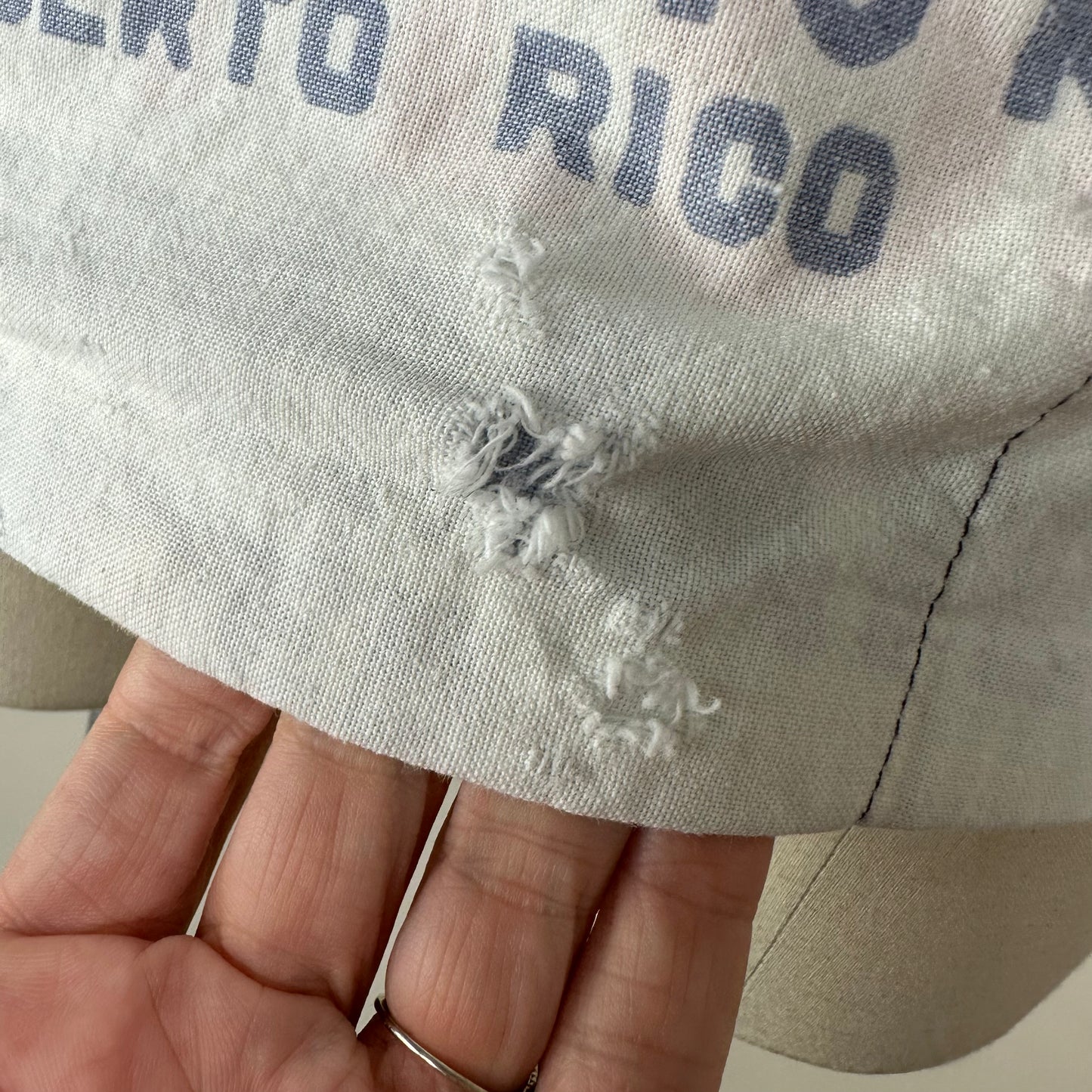 1960s/70s Flour Sack Shirt, Size XS/S, Buccaneer Puerto Rico, Pirates