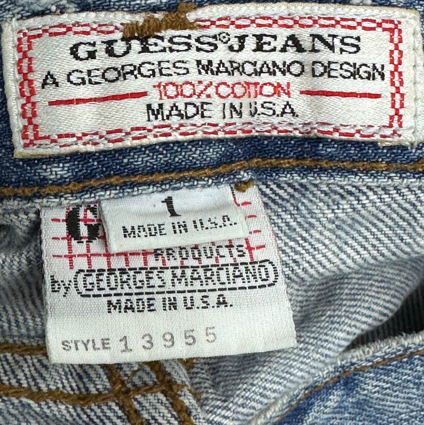 1980s Guess Jeans Shorts, Blue Denim, Georges Marciano, 30.5" Waist