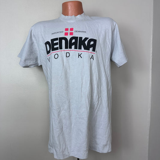 1980s Denaka Vodka T-Shirt, Fruit of the Loom Size Large