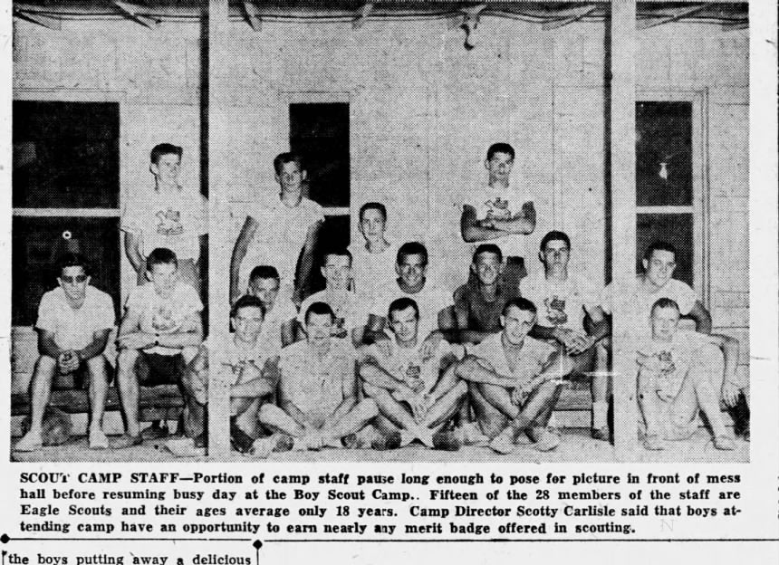 1950s Camp Mack Morris T-Shirt, West Tenn Area Council, B.S.A.