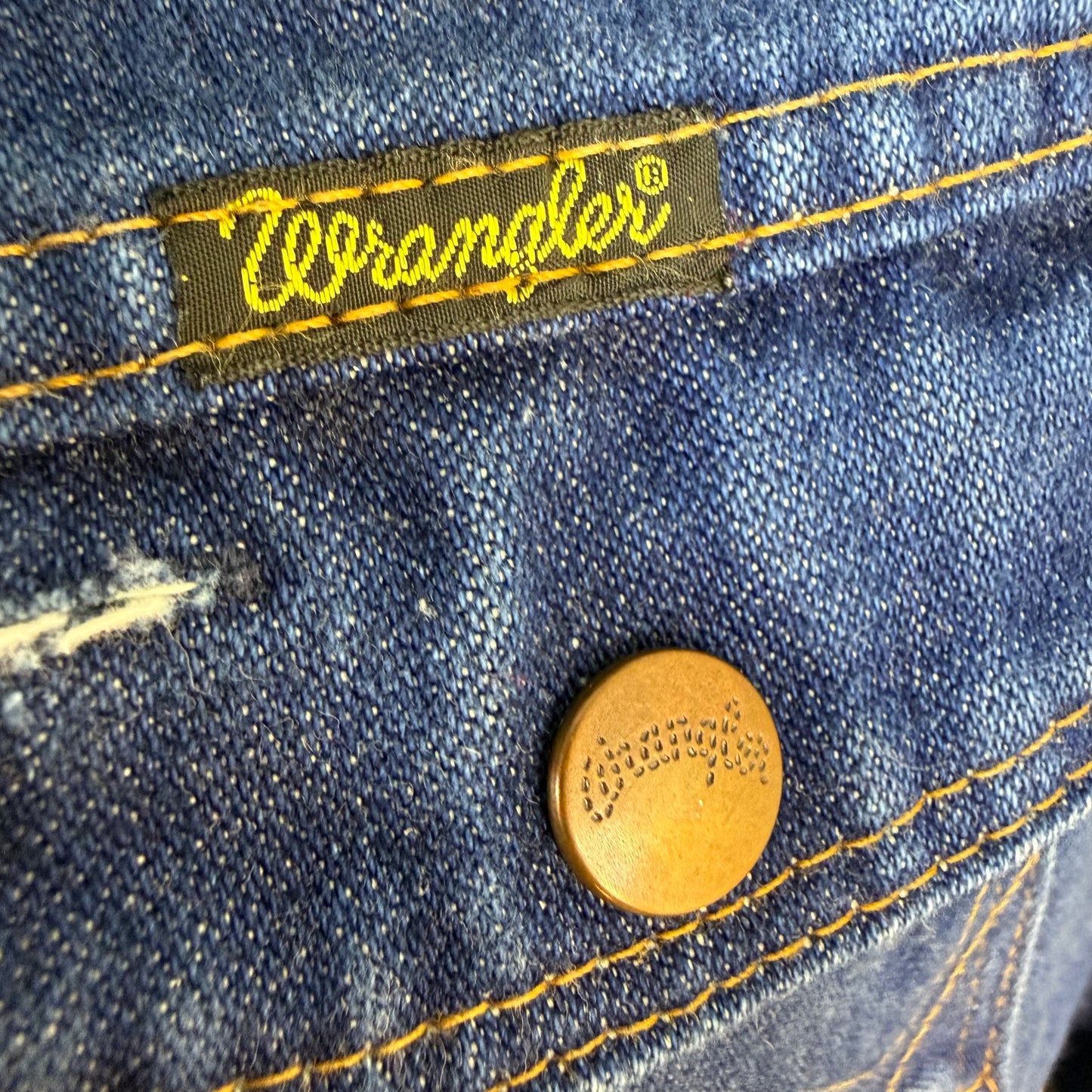 1970s/80s Wrangler No Fault Denim Jacket, Size Medium