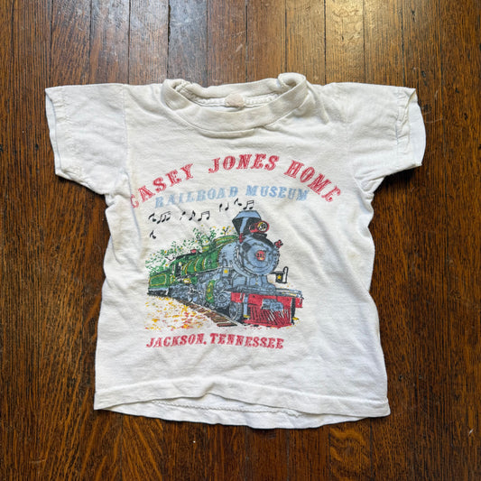 1970s Casey Jones Home Railroad Museum T-Shirt, Jackson Tennessee, Fruit of the Loom Size 18m