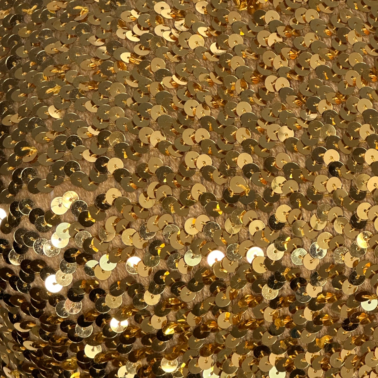 1970s Gold Sequin Peplum Tube Top, Toppettes Size XXS-Small