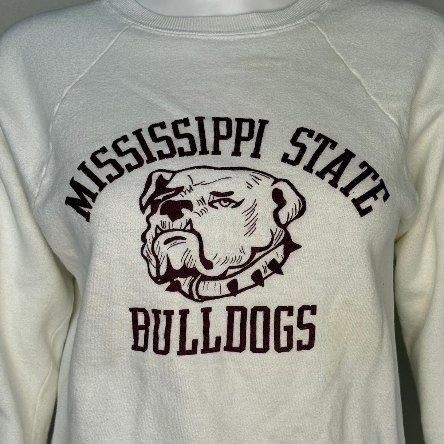 1970s Mississippi State University Bulldogs Sweatshirt, Size XS-Small