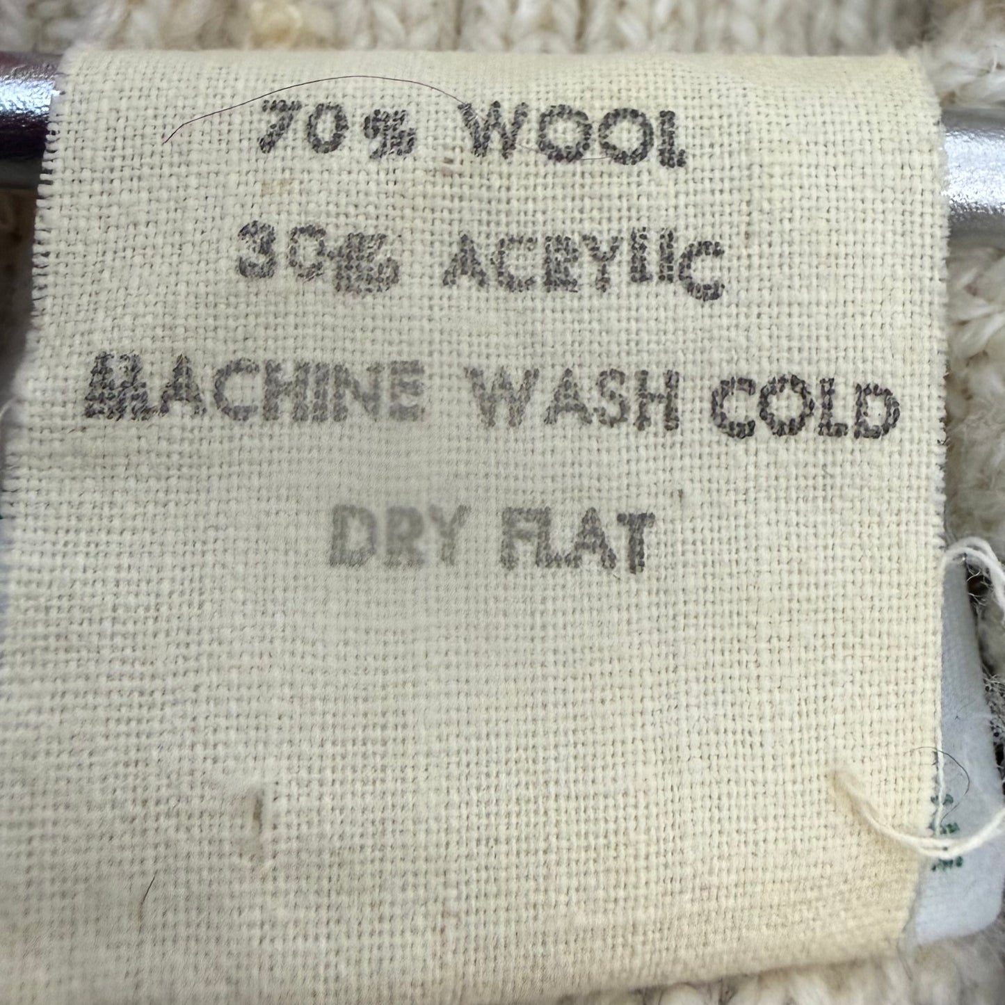 1970s Brown and Cream Stripe Turtleneck Ski Sweater, Sears Junior Bazaar Size S/M