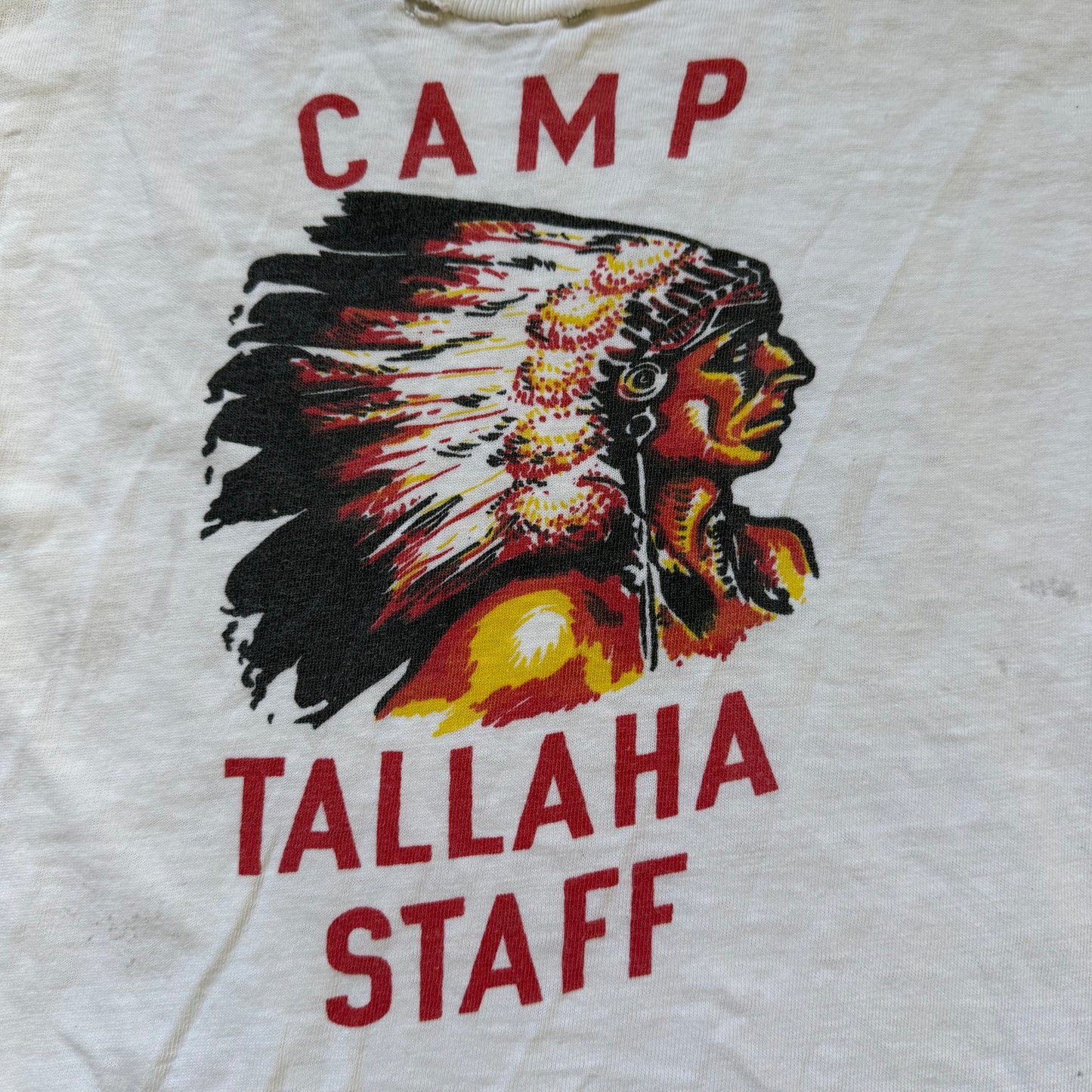 1940s/50s Camp Tallaha Staff T-Shirt, Official Boy Scout BSA