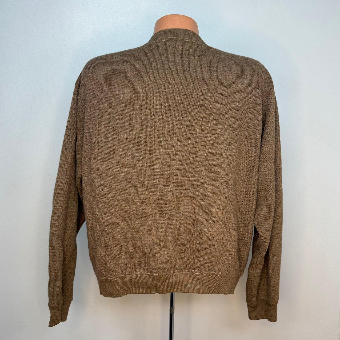 1960s Brown V Neck Sweater, Missouri University, Velva Sheen Size Large, Sweatshirt