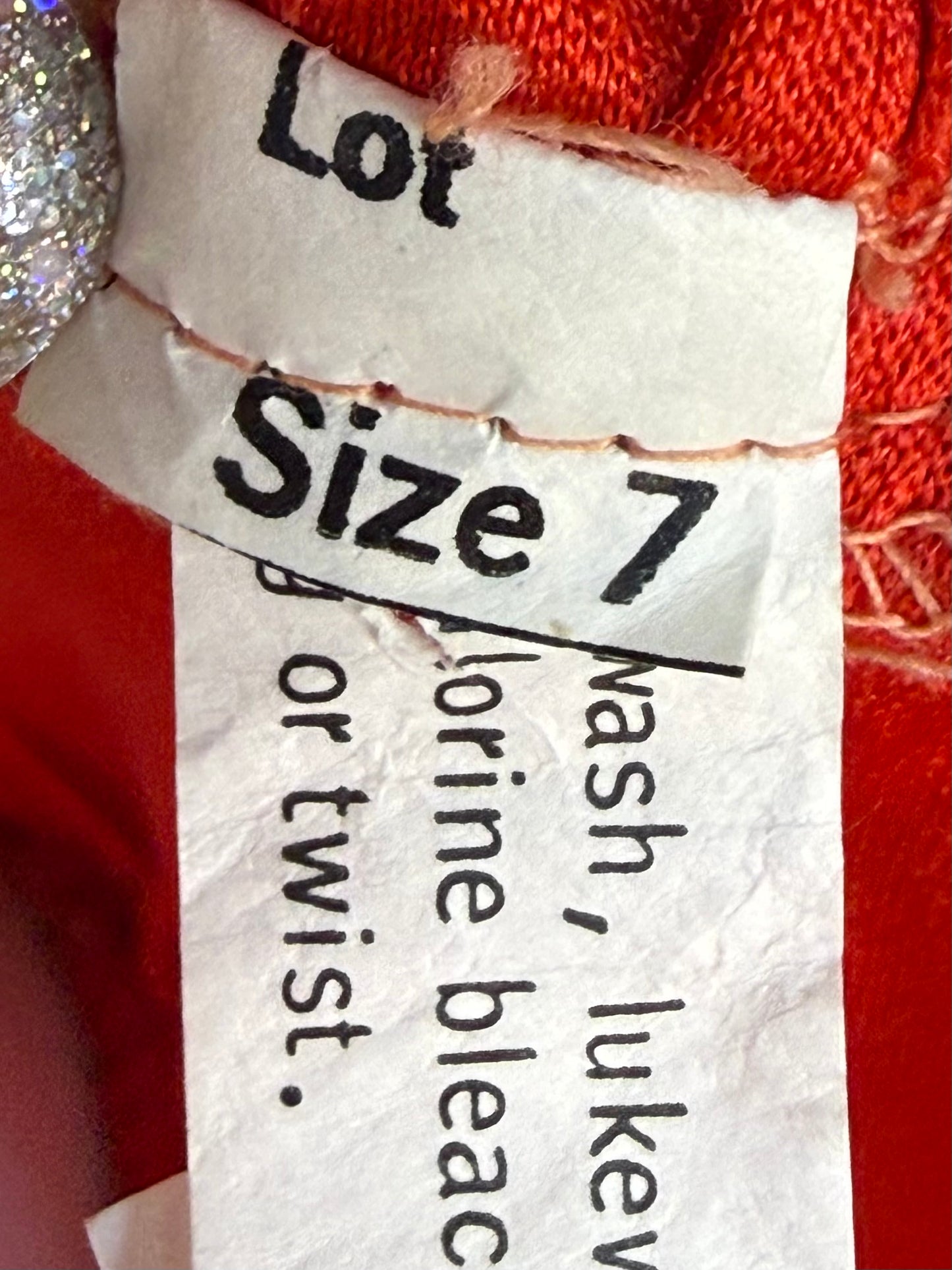 1970s/80s Red Disco Jumpsuit, Size XS/Small, Shiny, Ruching, Open Back