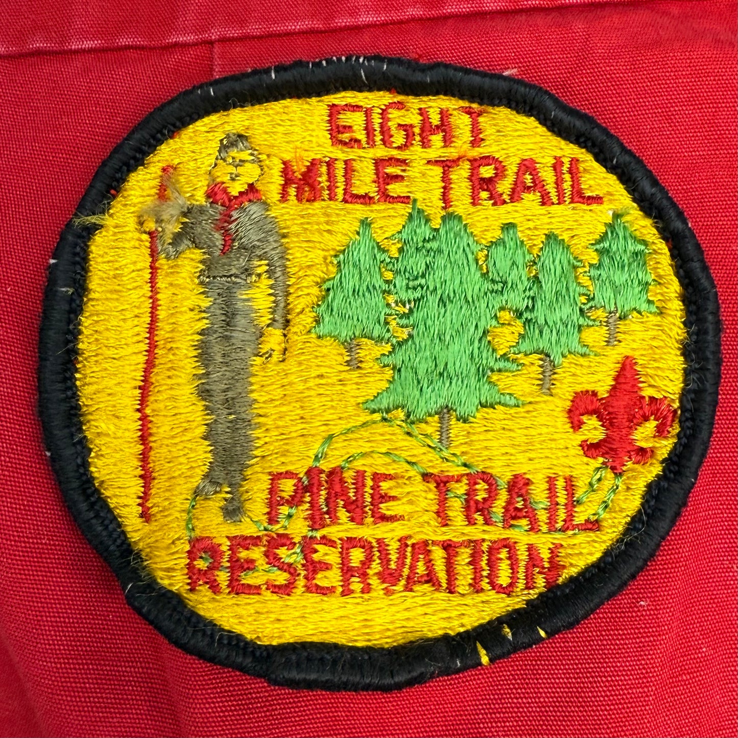 1960s Boy Scouts of America Red Jacket with 60s/70s BSA Camp Patches, Size Small, Order of the Arrow, Distressed