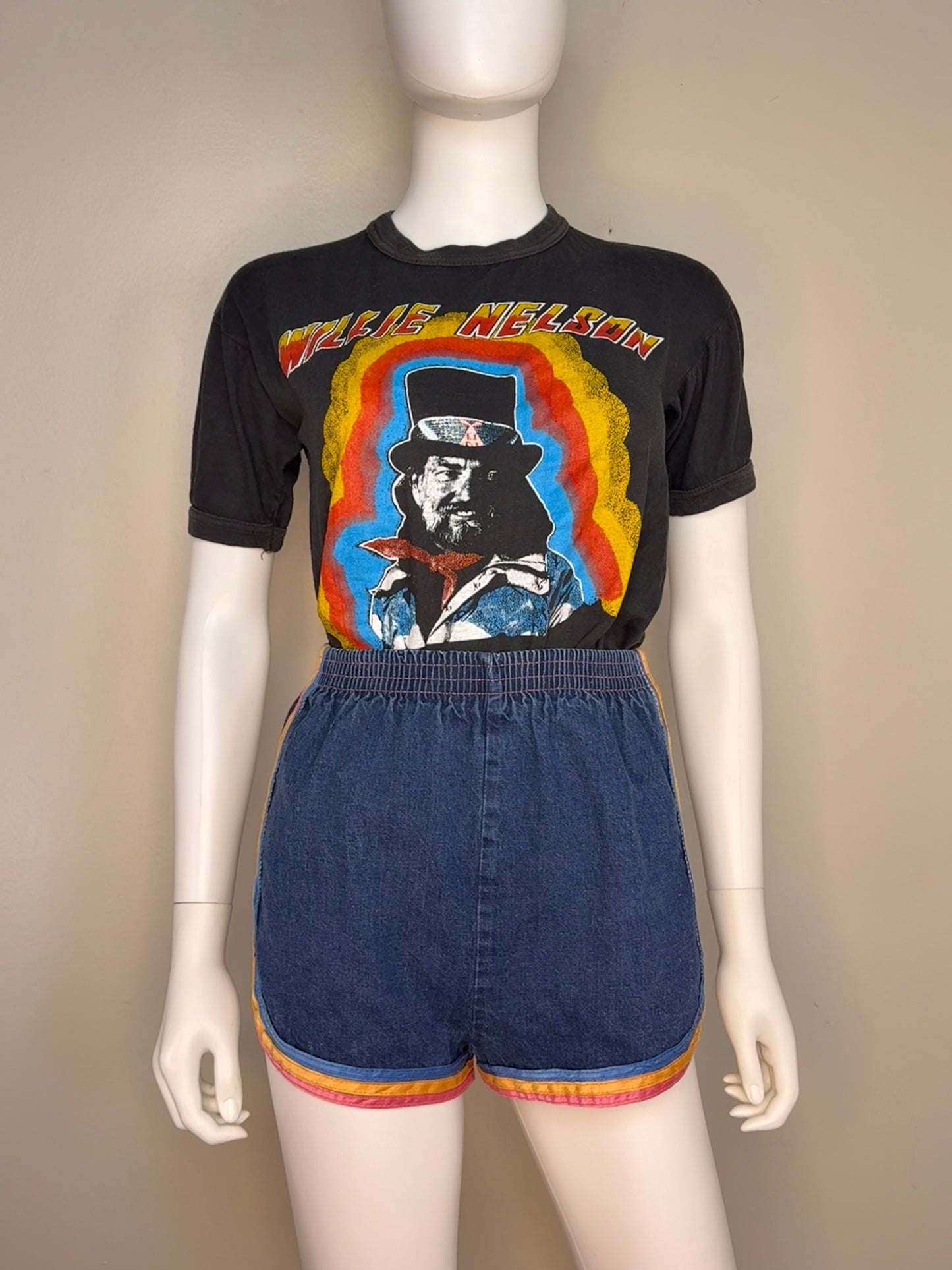1970s Willie Nelson Concert T-Shirt, Bonnie Raitt, Mid South Coliseum Memphis, Fantasy Size Small, Parking Lot Tee