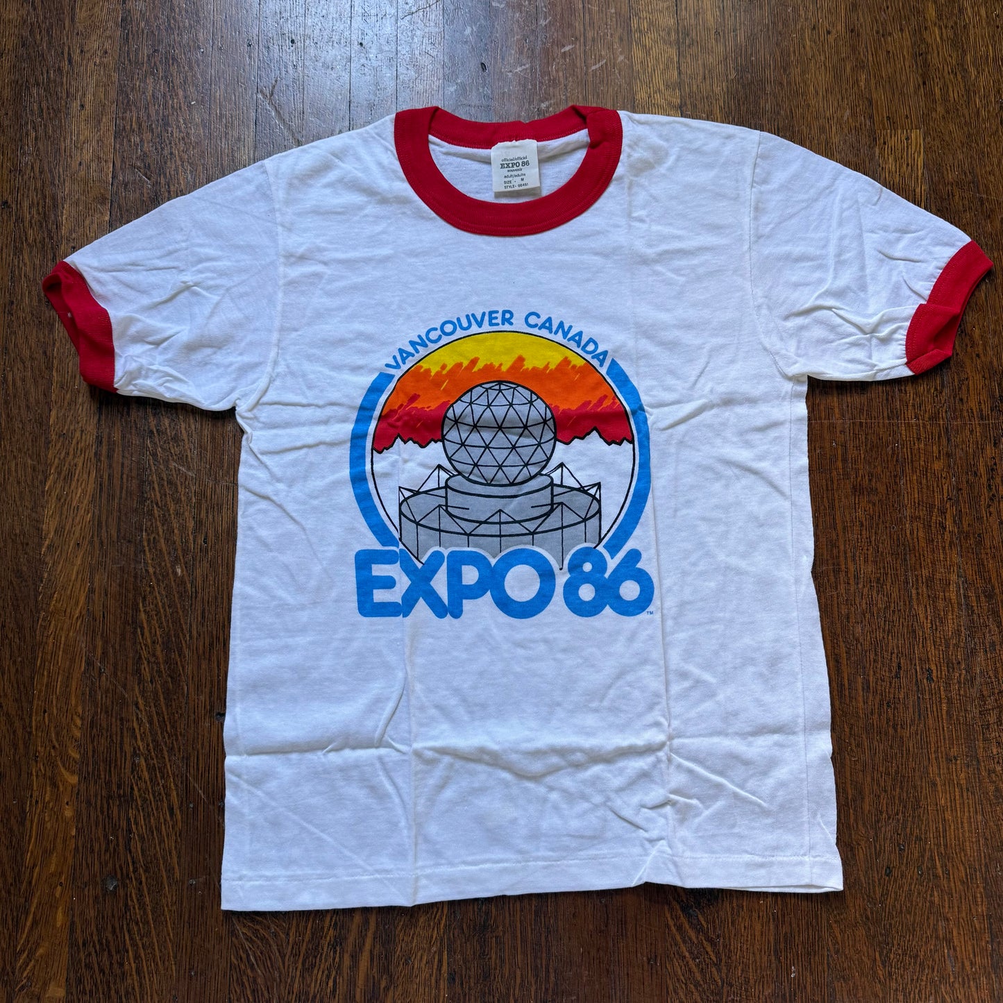 1980s Vancouver Canada Expo 86 T-Shirt, Official Expo 86 Souvenir Size Small, New in Package