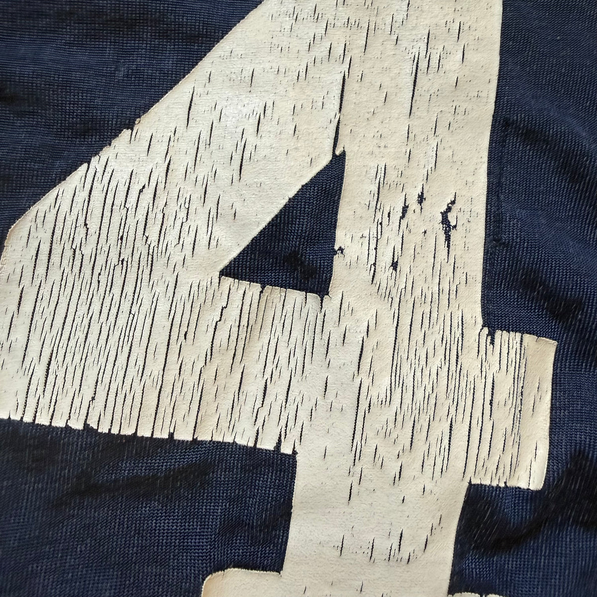 1970s Navy Blue Jersey, Champion Size Youth XL/Adult Small, No 64, Distressed