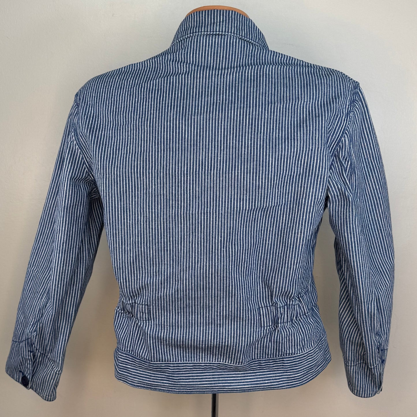 1990s Hickory Stripe Denim Jacket, Ralph Lauren Size Small