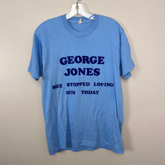1980s George Jones T-Shirt, Screen Stars, She Stopped Loving Him Today