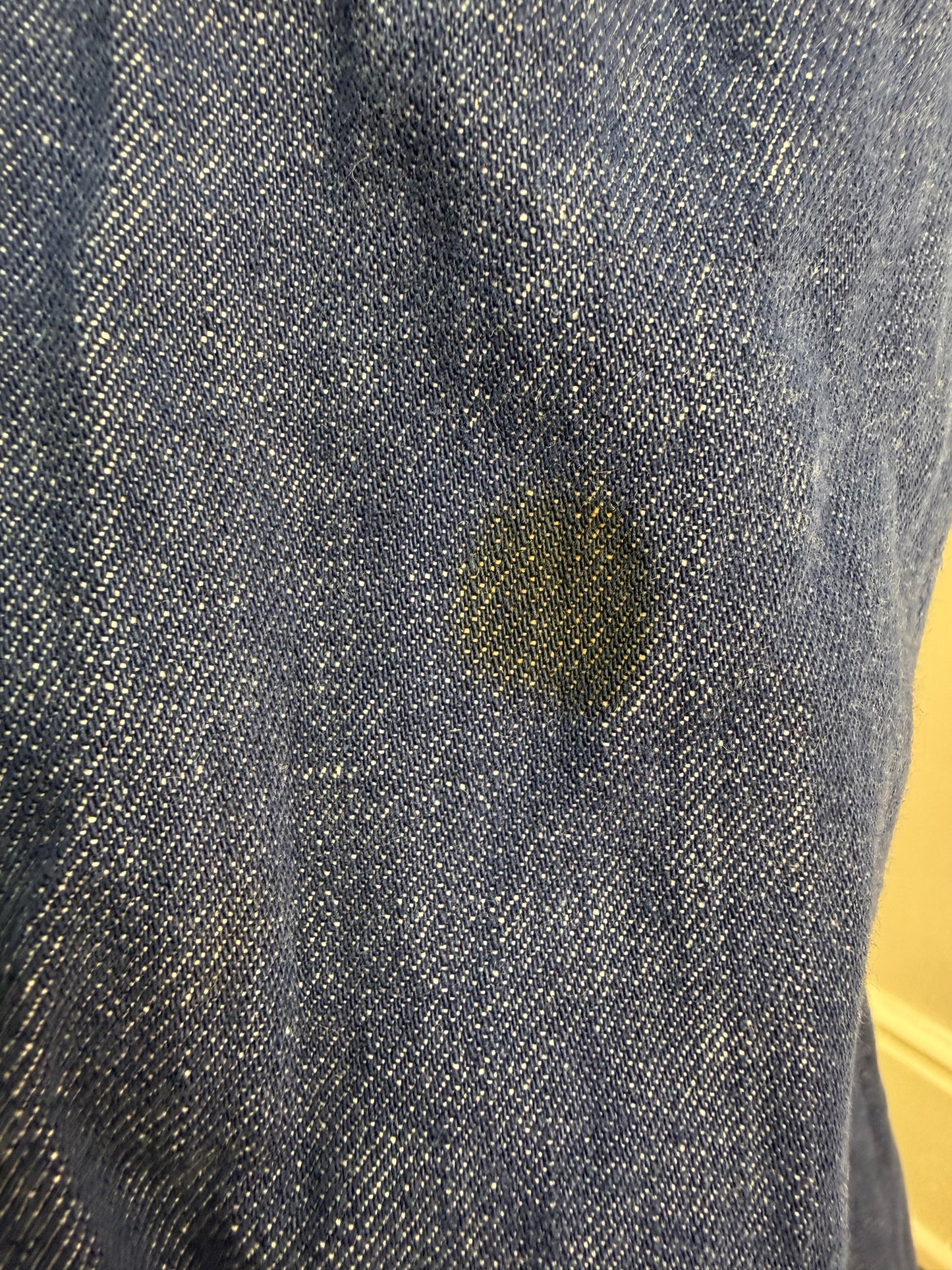 1960s Blue Jeans, Lady Lee Riders, 25.5"x29.5", Authentically Western Sanforized Cotton Blu-Fast Denim