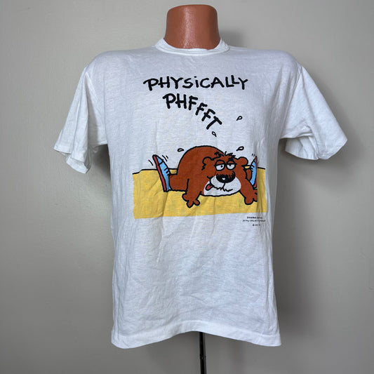 1980s Physically Phffft T-Shirt, Shoebox Greetings Hallmark Size Medium